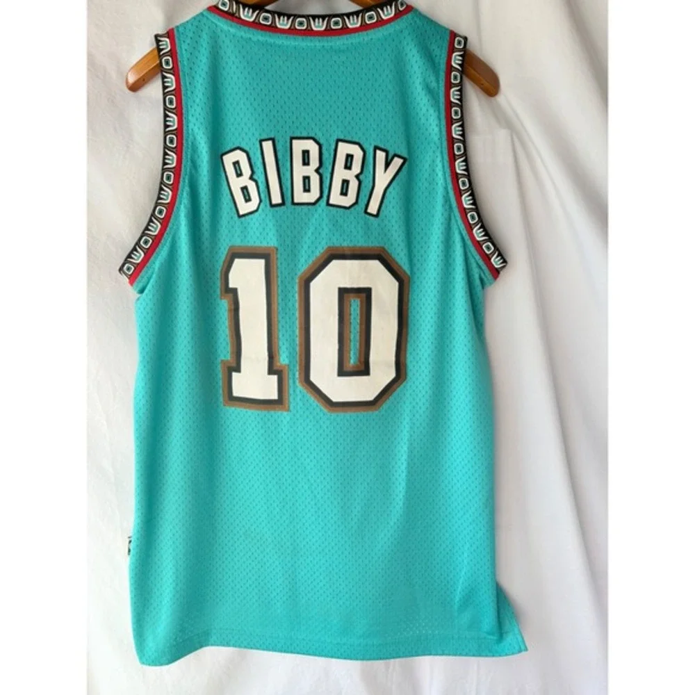 Vancouver Grizzlies Mike Bibby 10 Adidas Hardwood‎ Classics Jersey Medium Teal
